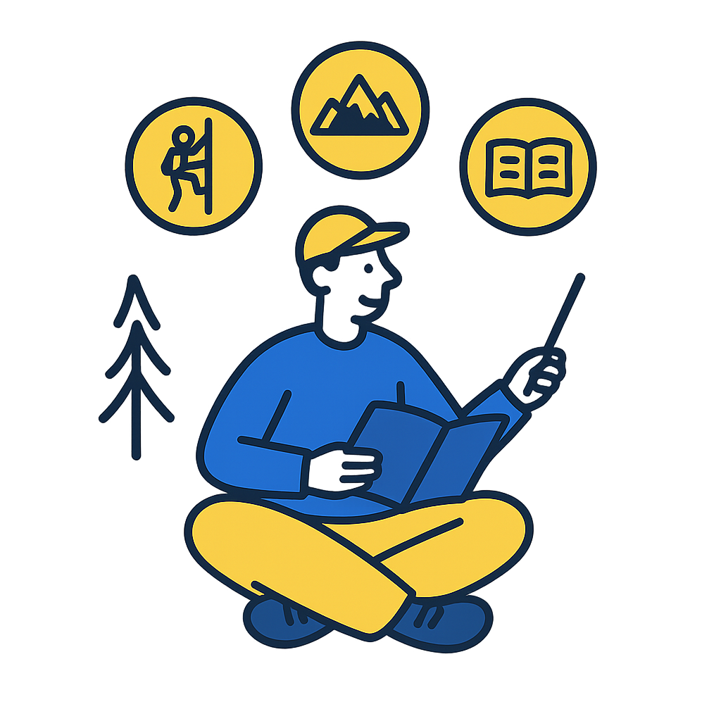 Adventure courses illustration